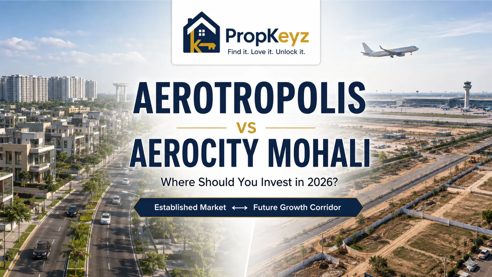 Aerotropolis vs Aerocity Mohali property investment comparison 2026