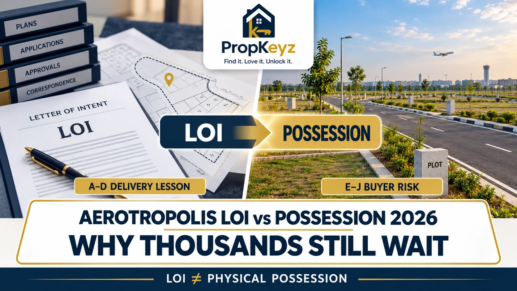 Aerotropolis LOI vs Possession 2026 Mohali plot buyer risk
