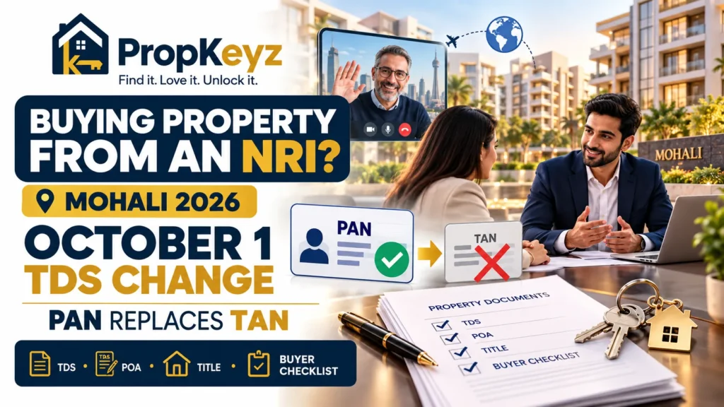 Buying Property From an NRI in Mohali 2026 October 1 TDS PAN TAN change