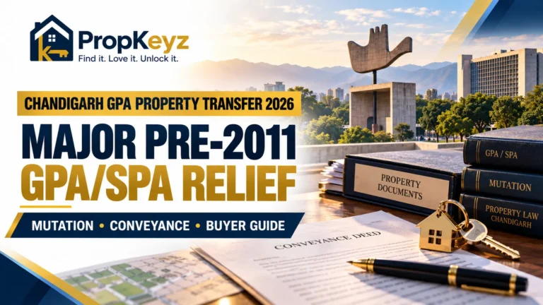 Chandigarh GPA Property Transfer 2026 pre-2011 GPA SPA relief guide