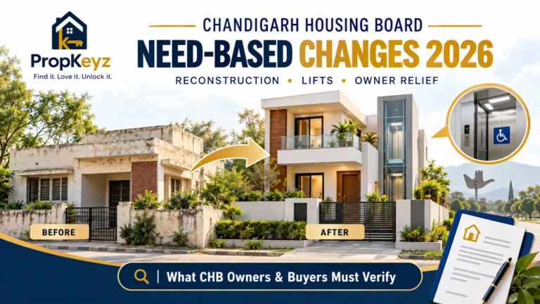 Chandigarh Housing Board Need-Based Changes 2026 reconstruction lifts owner guide