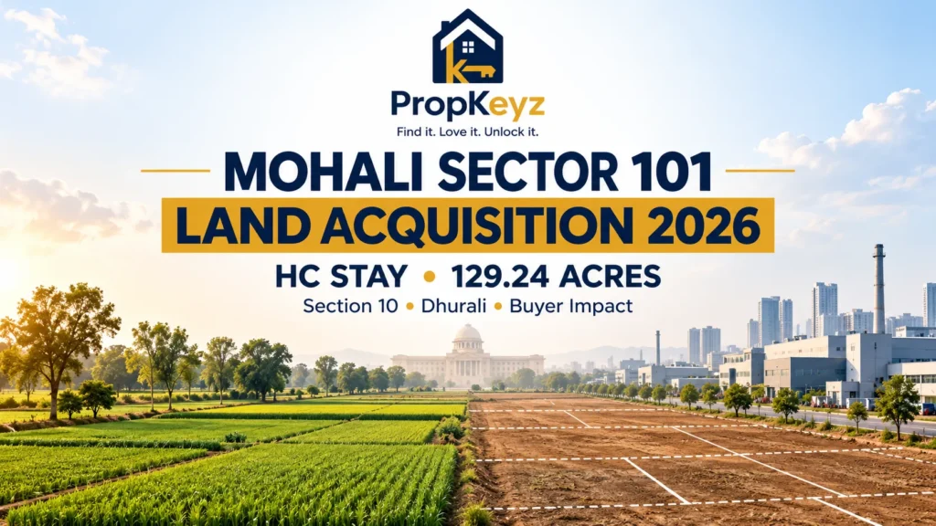 Mohali Sector 101 Land Acquisition 2026 High Court stay Dhurali