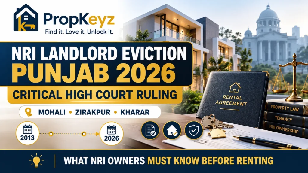 NRI Landlord Eviction Punjab 2026 High Court Mohali Zirakpur Kharar