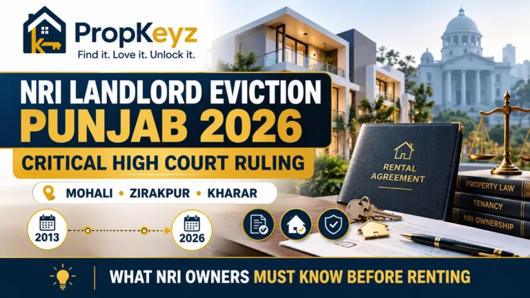 NRI Landlord Eviction Punjab 2026 High Court Mohali Zirakpur Kharar