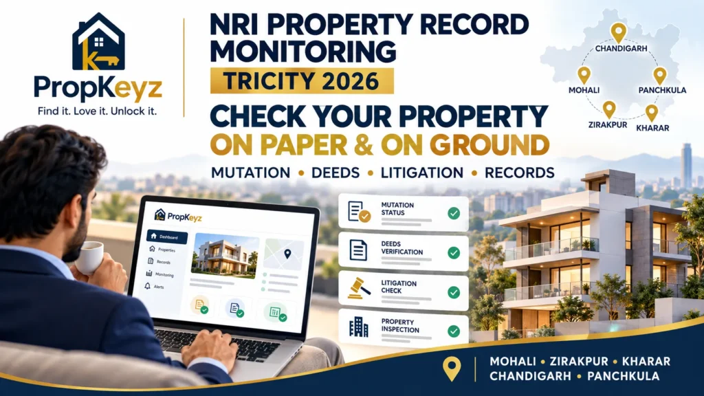 NRI Property Record Monitoring Tricity 2026 mutation registered deed litigation guide