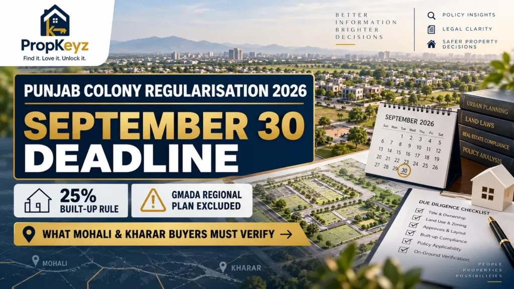 Punjab Unauthorized Colony Regularisation 2026 Mohali Kharar buyer guide