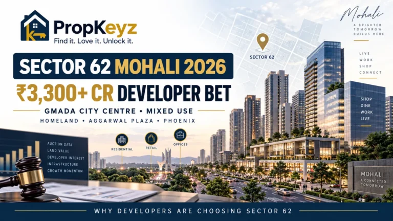 Sector 62 Mohali 2026 GMADA City Centre developer investment