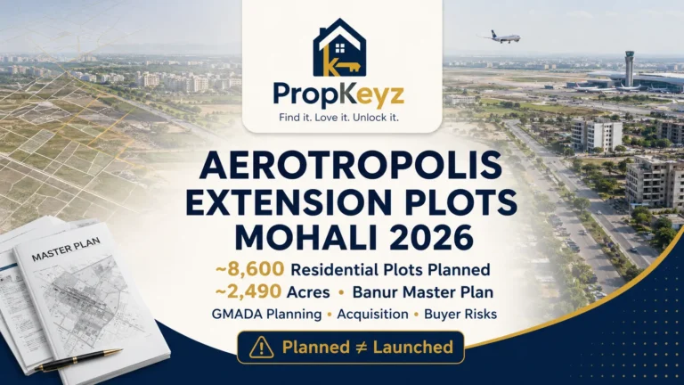 Aerotropolis Extension plots Mohali 2026 8600 planned residential plots 2490 acres