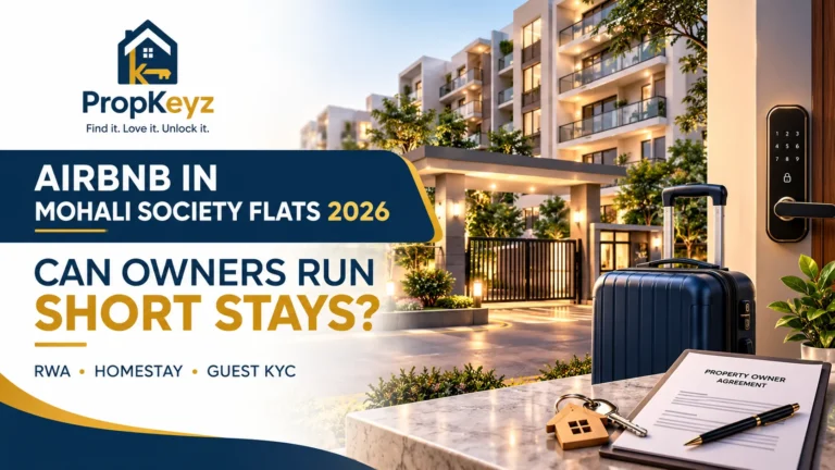 Airbnb in Mohali Society Flats 2026 RWA homestay guest KYC guide