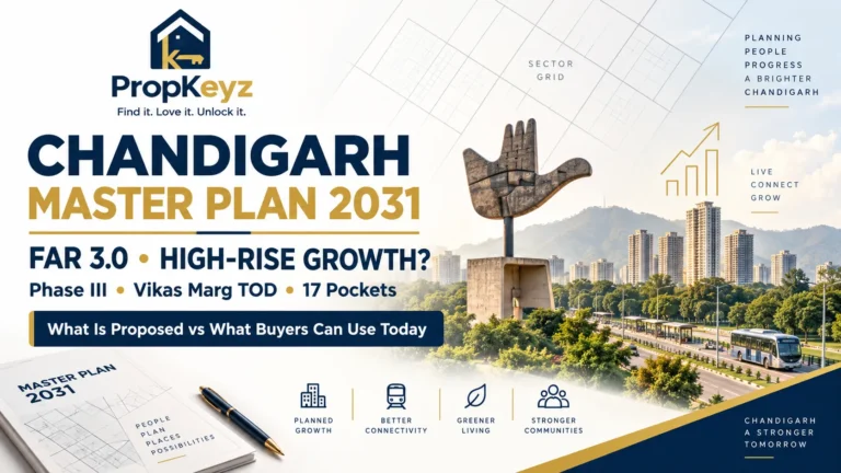 Chandigarh Master Plan 2031 Changes 2026 FAR 3.0 Phase III high rise and Vikas Marg TOD
