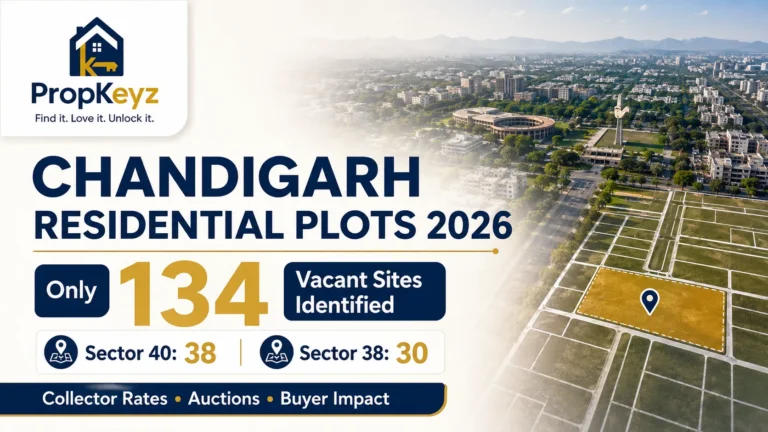 Chandigarh residential plots 2026 only 134 vacant sites sector 38 sector 40