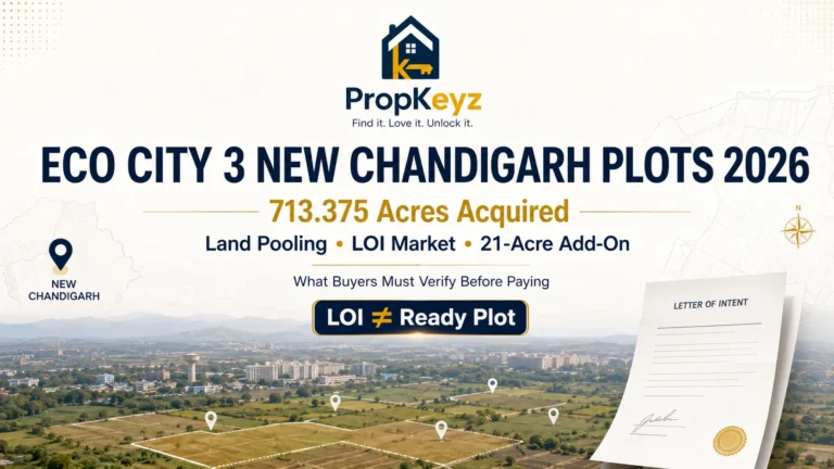 GMADA residential plots Mohali 2026 Eco City Aerocity IT City vacant status report