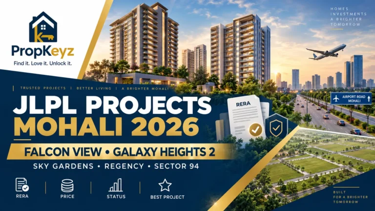 JLPL projects Mohali 2026 Falcon View Galaxy Heights 2 Sky Gardens Sector 94