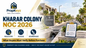 Kharar Colony NOC 2026 development charges roads sewerage registry buyer guide