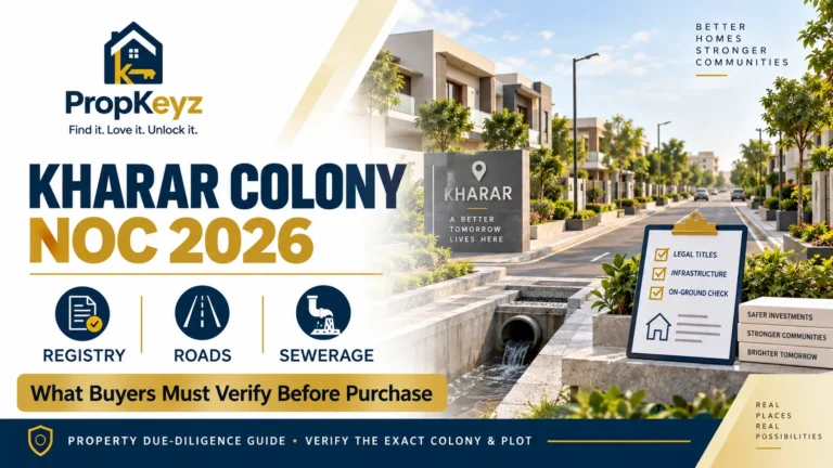 Kharar Colony NOC 2026 development charges roads sewerage registry buyer guide