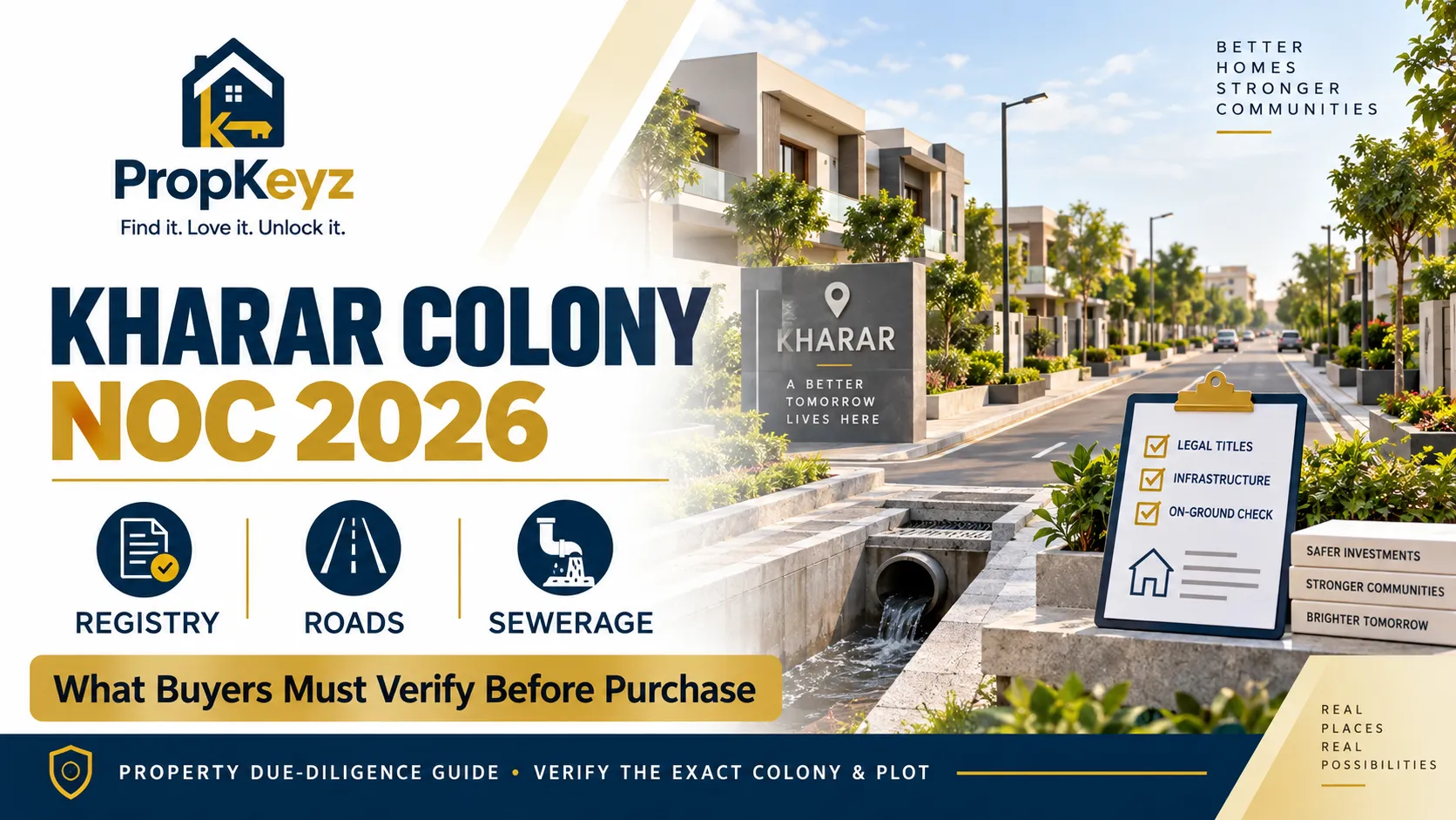 Kharar Colony NOC 2026 development charges roads sewerage registry buyer guide