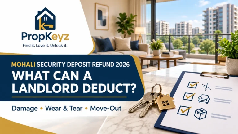 Mohali Security Deposit Refund 2026 landlord deductions wear and tear