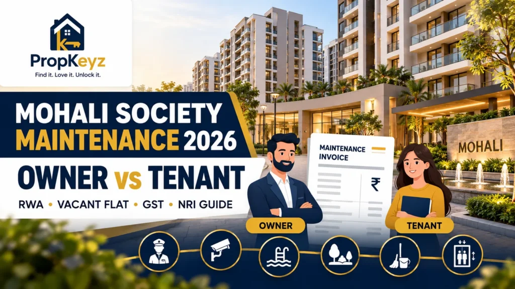 Mohali Society Maintenance Charges 2026 owner tenant RWA NRI guide