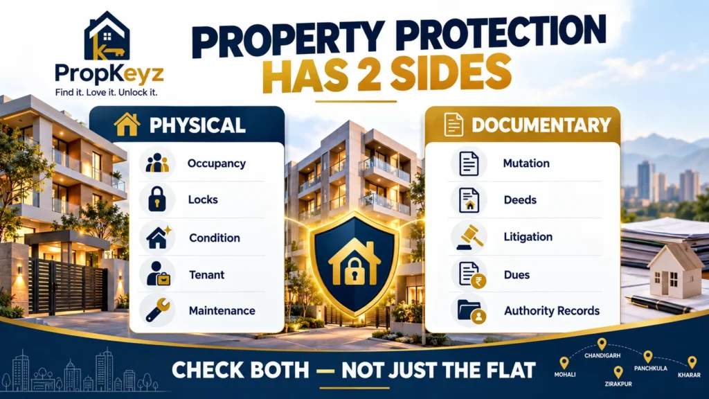 NRI physical property inspection vs property record monitoring