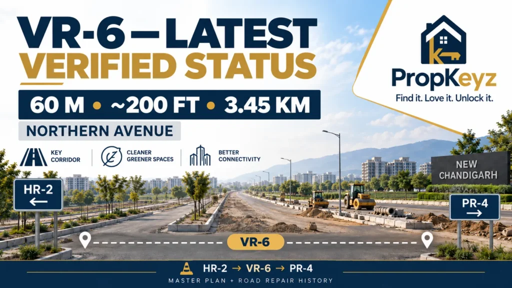 VR-6 New Chandigarh Northern Avenue latest road status