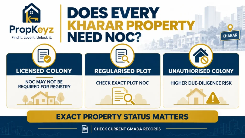 Kharar NOC registry licensed colony regularised plot unauthorised colony 2026
