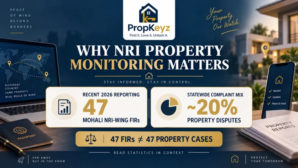 Mohali NRI complaints property disputes FIR statistics Punjab 2026