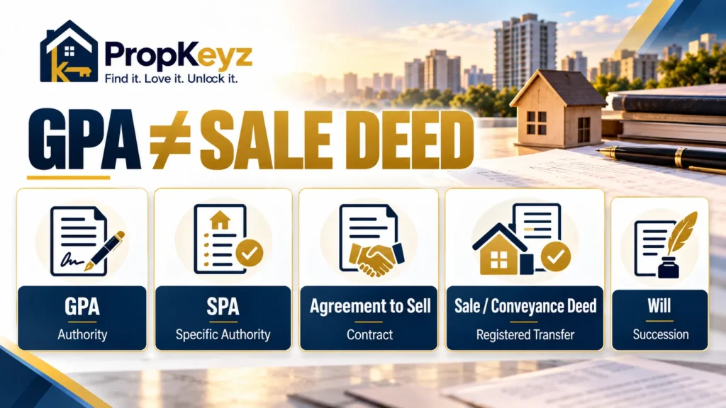 GPA SPA agreement to sell and sale deed difference Chandigarh property