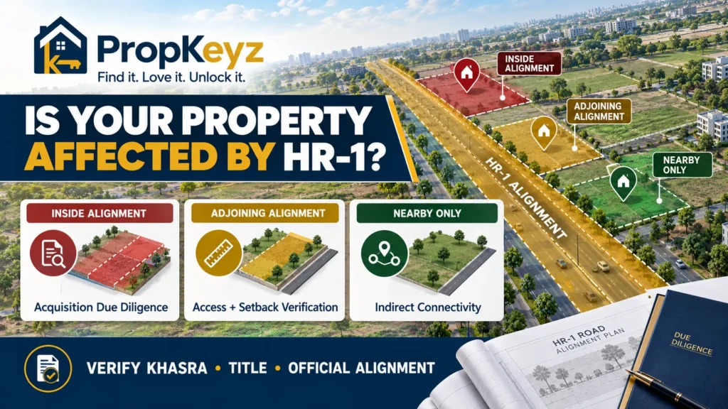HR-1 Road New Chandigarh 2026 property alignment khasra check