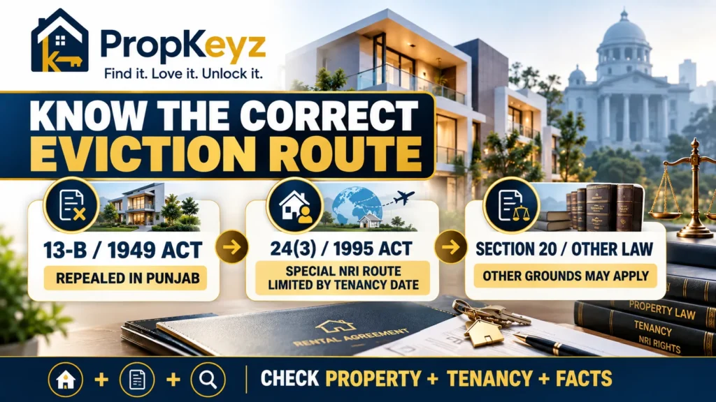 Punjab NRI eviction Section 13-B Section 24 Section 20