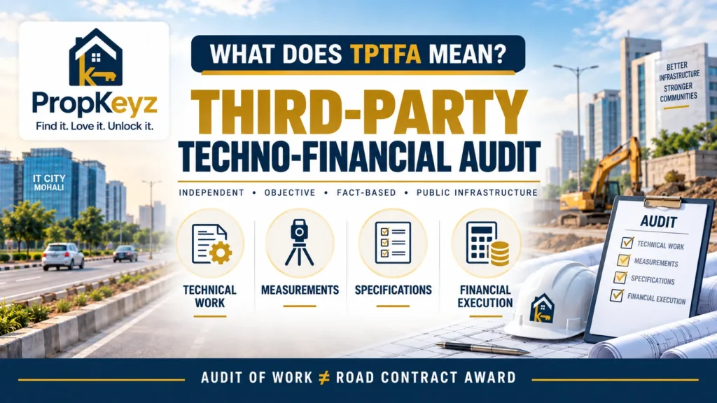 GMADA TPTFA third party techno financial audit road tender explained