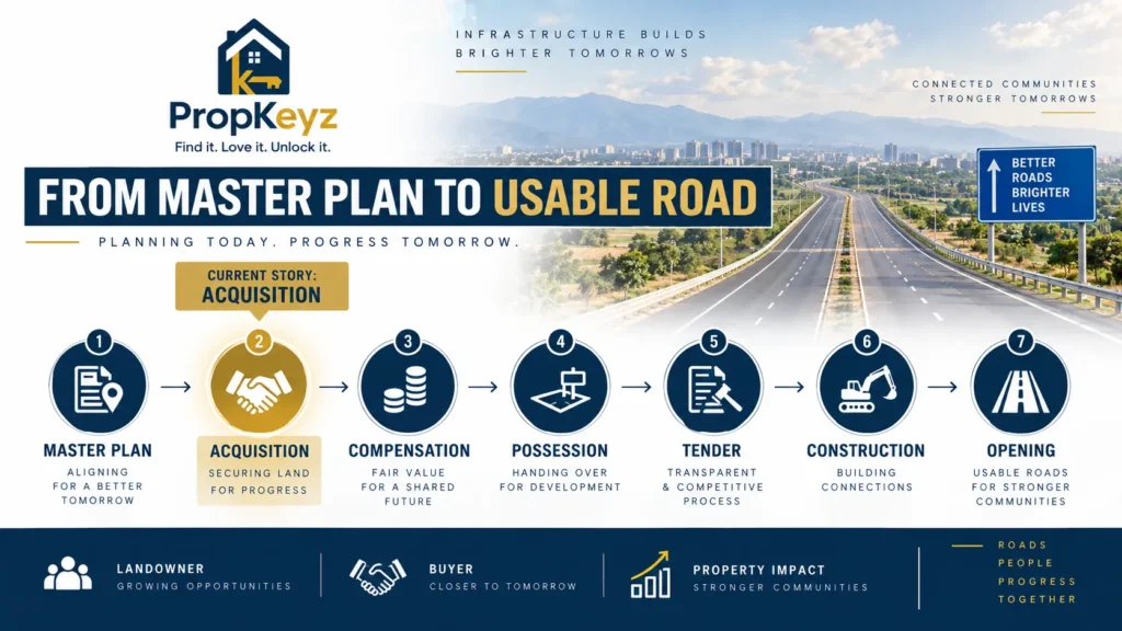 New Chandigarh HR-4 Road 2026 acquisition construction timeline