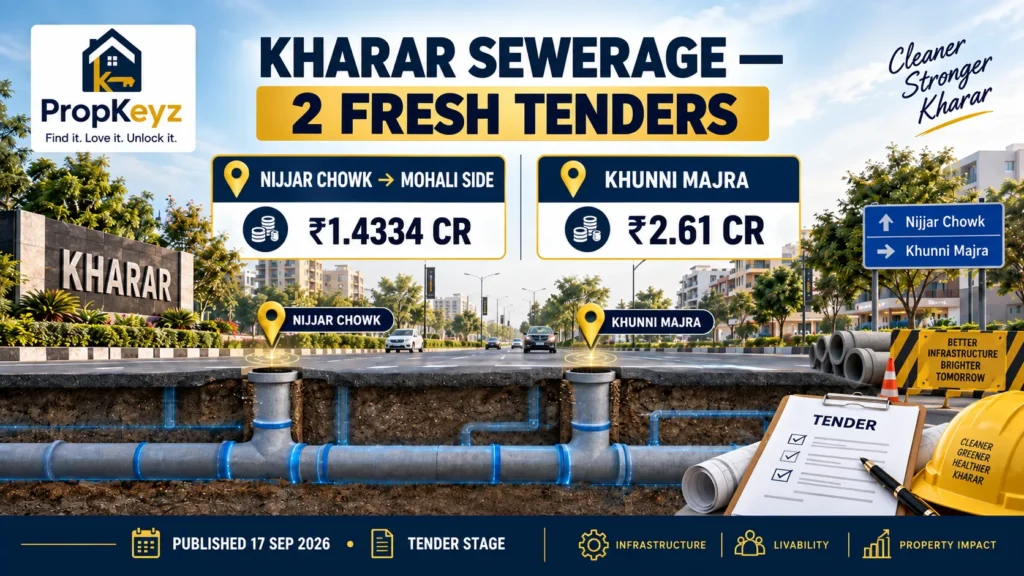 Kharar Sewerage Upgrade 2026 tender construction timeline