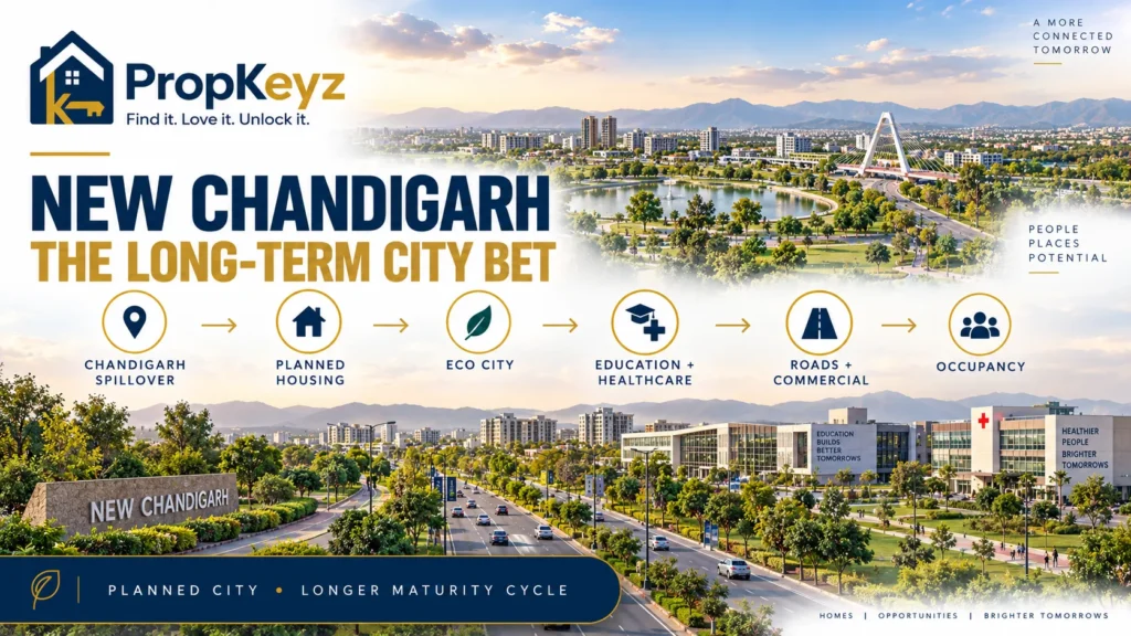 New Chandigarh property future Eco City Education City development