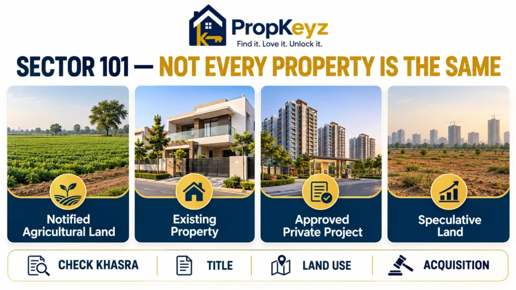 Sector 101 Mohali property land acquisition status buyer guide
