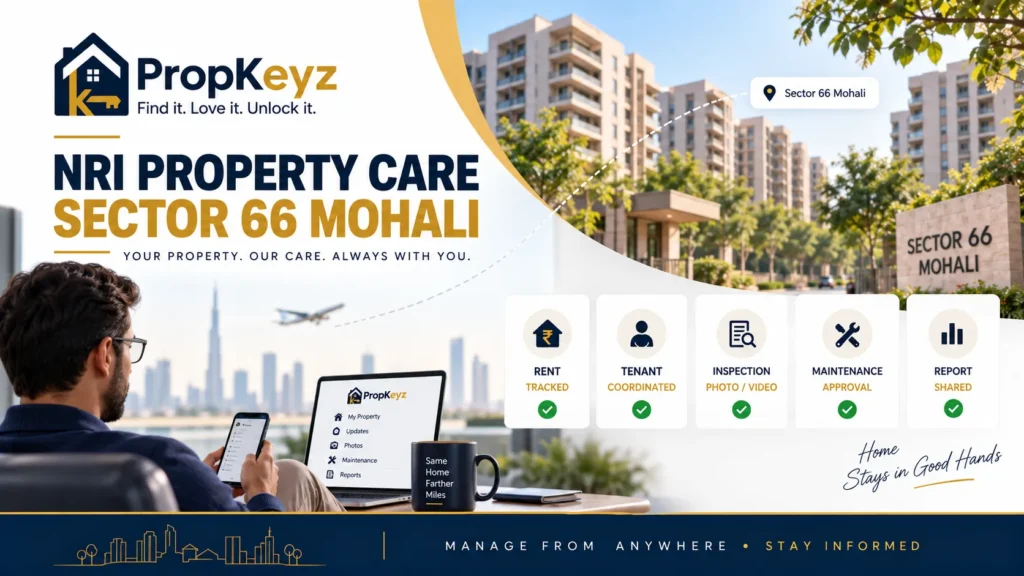 NRI property management Sector 66 Mohali owner reporting