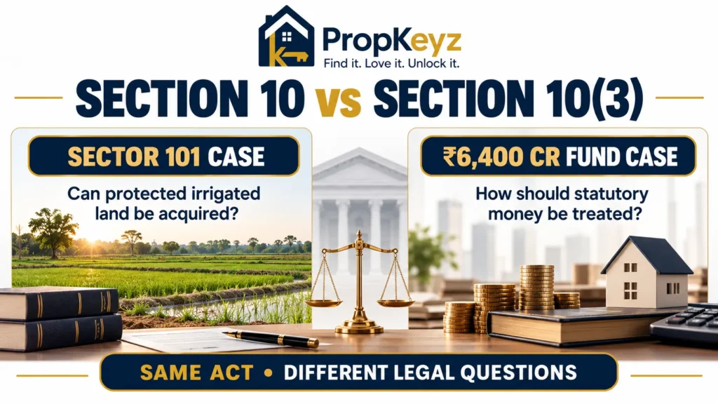 RFCTLARR Section 10 versus Section 10(3) GMADA explained