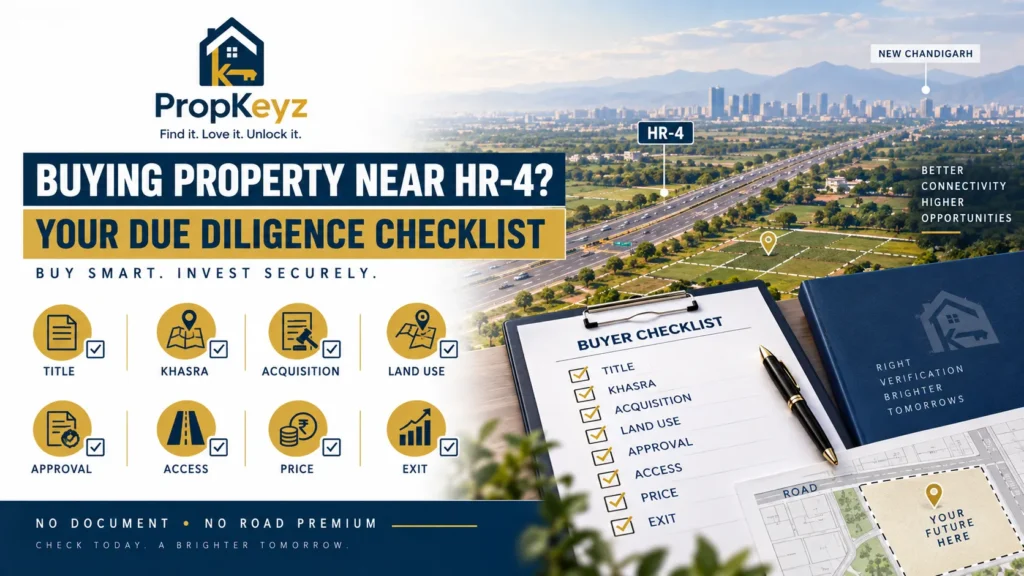 New Chandigarh HR-4 Road 2026 property buyer checklist