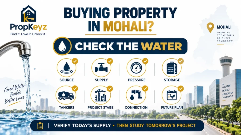 Mohali property buyer water supply infrastructure checklist