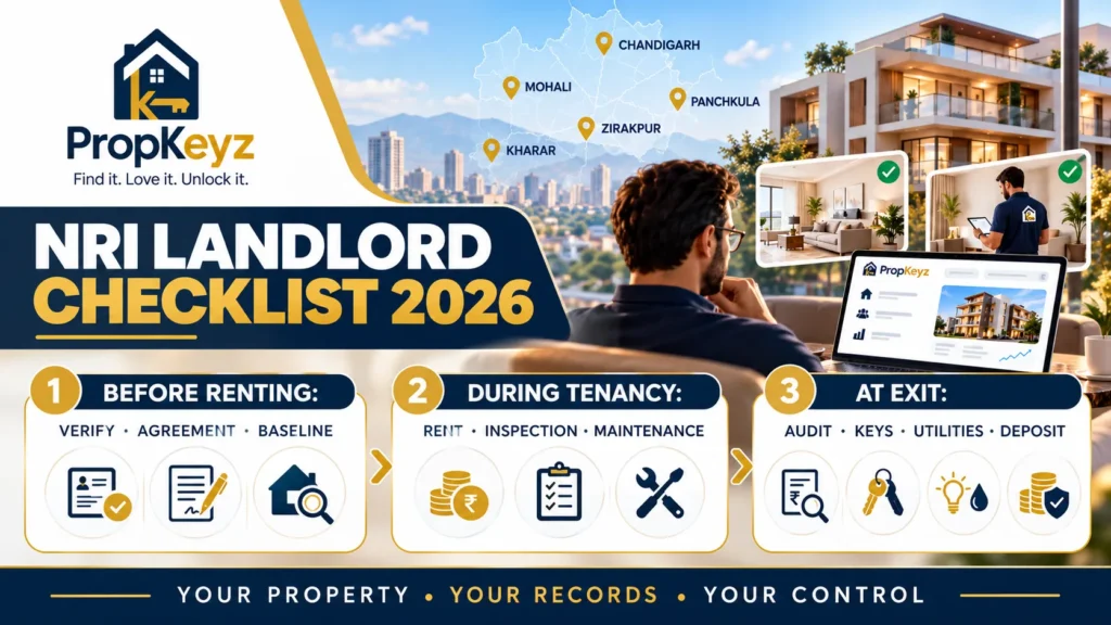 NRI Landlord Checklist Tricity 2026 property care checklist