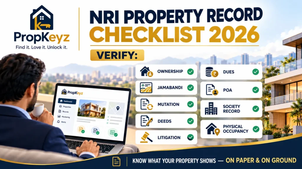 NRI Property Record Monitoring Tricity 2026 owner checklist