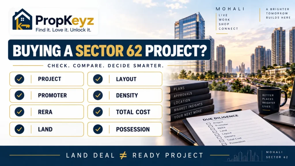 Sector 62 Mohali project RERA buyer due diligence checklist