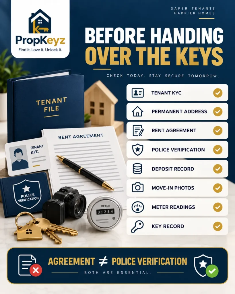 Mohali NRI landlord tenant verification rent agreement move in checklist