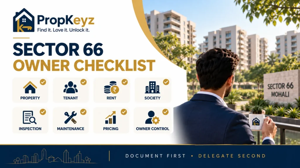Property Management Company in Sector 66 Mohali owner checklist