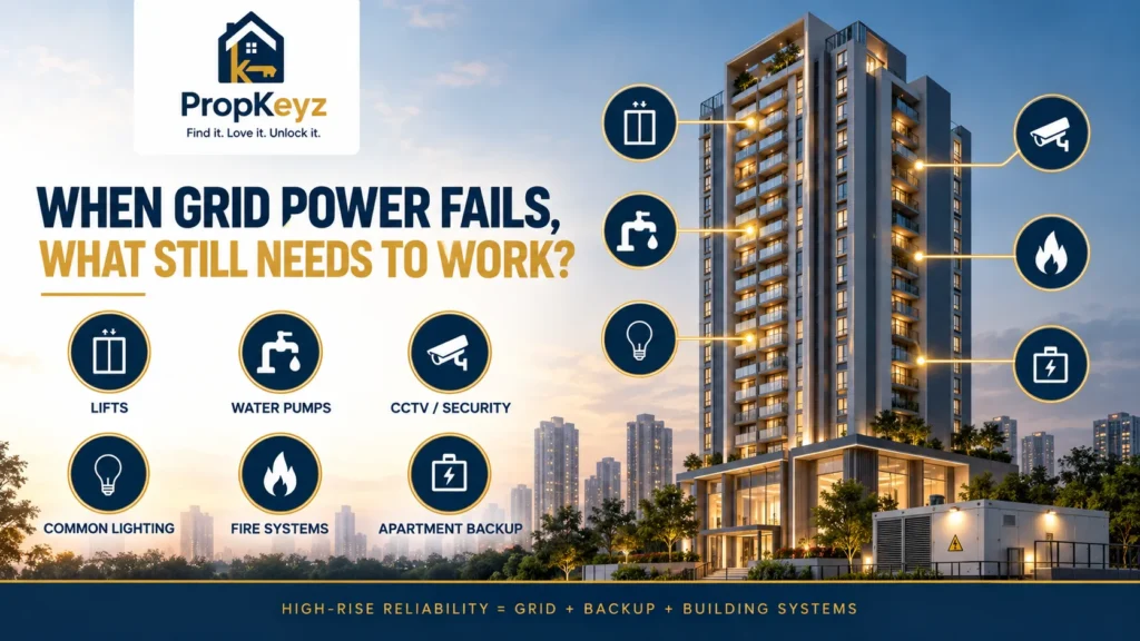 Zirakpur high rise lift water pump DG power backup buyer checklist