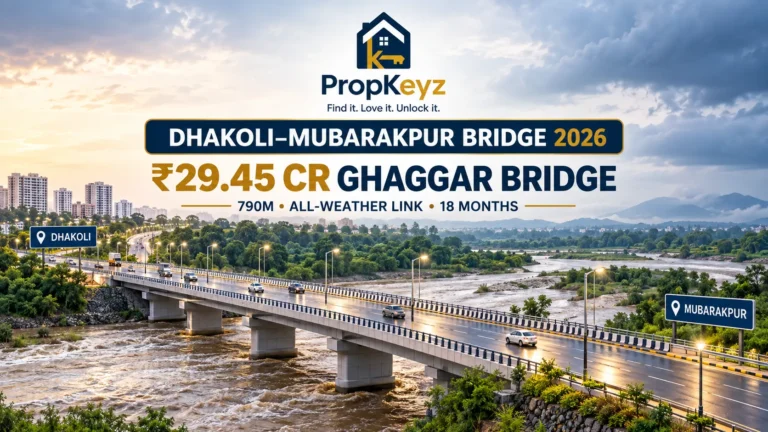 Dhakoli Mubarakpur Ghaggar Bridge 2026 ₹29.45 crore high level bridge