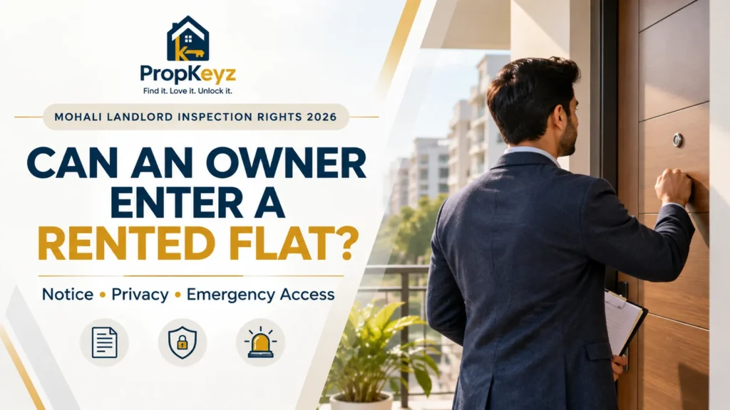 Mohali landlord property inspection rights 2026 tenant privacy and notice