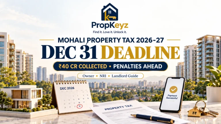 Mohali Property Tax 2026-27 December 31 deadline penalty and NRI owner guide