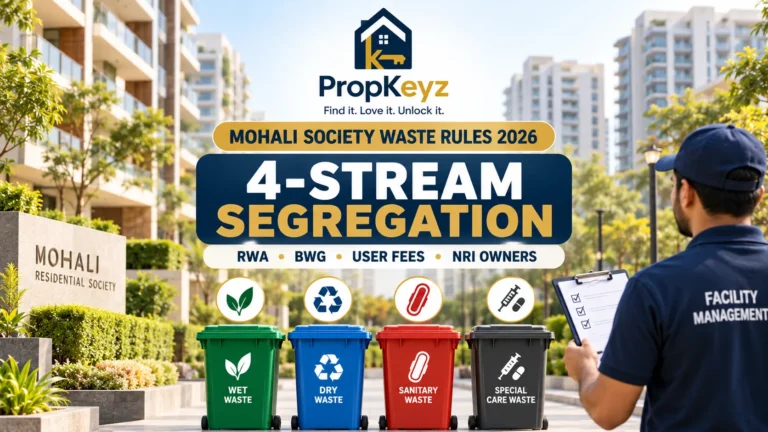 Mohali Society Waste Management Rules 2026 RWA four stream segregation