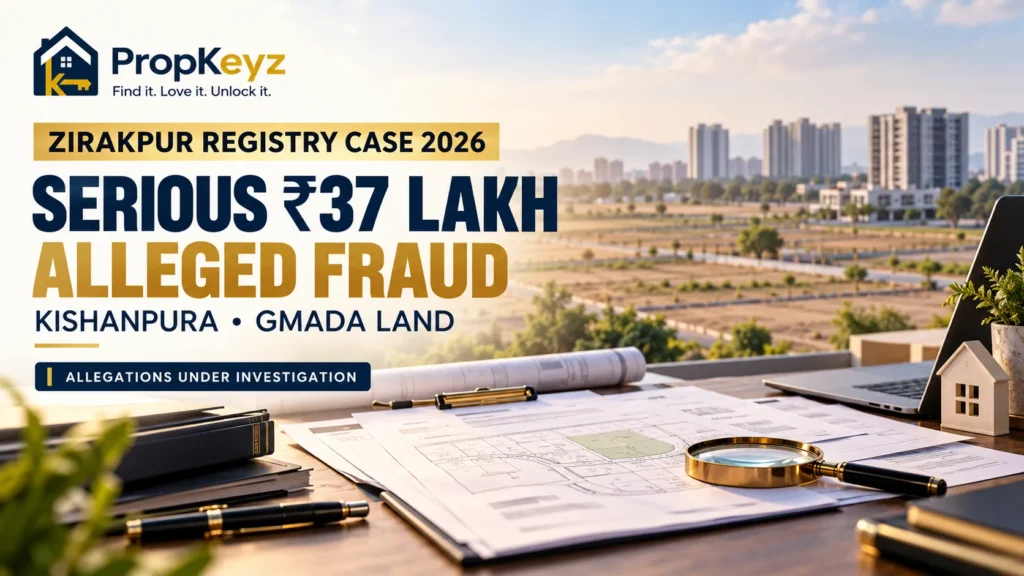 Zirakpur Fake Land Registry Case 2026 alleged 37 lakh Kishanpura land fraud
