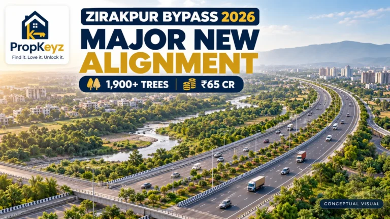 Zirakpur Panchkula Bypass 2026 major revised alignment 1900 trees